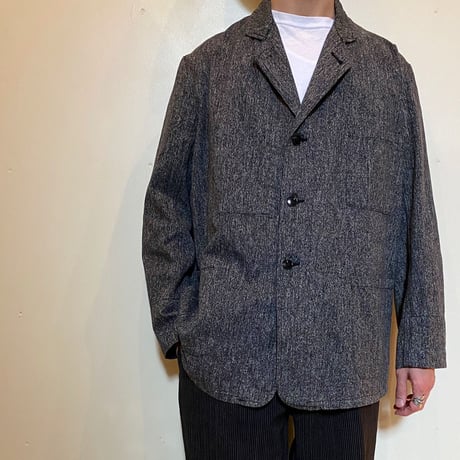 1950's French Unknown Black Chambray Work Jacket