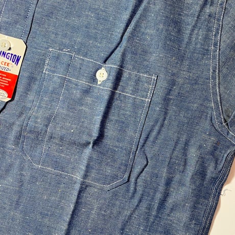 1960's WASHINGTON DEE CEE Chambray L/S Shirt Deadstock