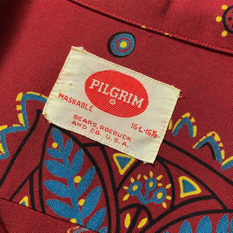 1950's PILGRIM Rayon L/S Shirt