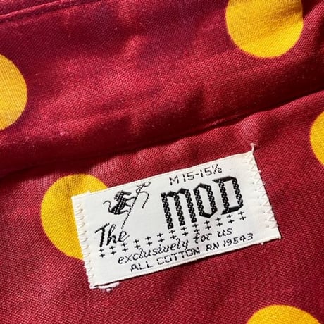 1960's The MOD Dots L/S Shirt Deadstock