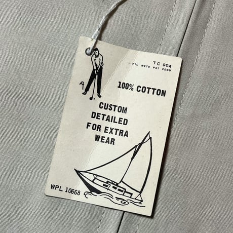 1960's Sportswear Cotton Blouson Deadstock
