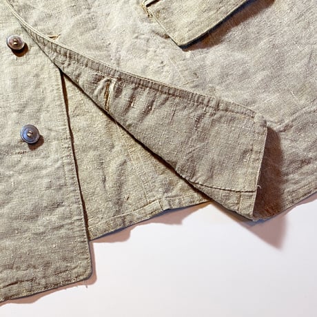 1920〜30's French Unknown Linen Jacket