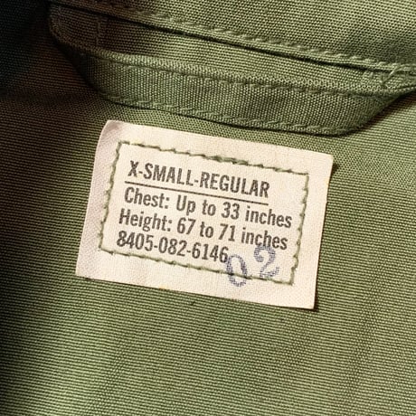 1960's US.ARMY Jungle Fatigue 3rd Jacket Deadstock