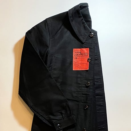 1950'sDubure&Deverchere Black Moleskin Jacket Deadstock