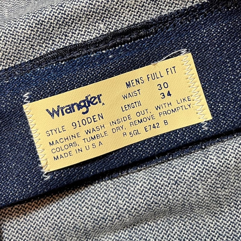 70's〜 Wrangler 910DEN DEAD (34×32) USA製 70's〜 Wrangler 910DEN DEAD (34×32) USA製 - メルカリ