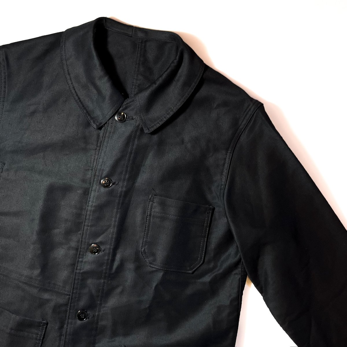 1950's Dubure&Deverchere Black Moleskin Jacket