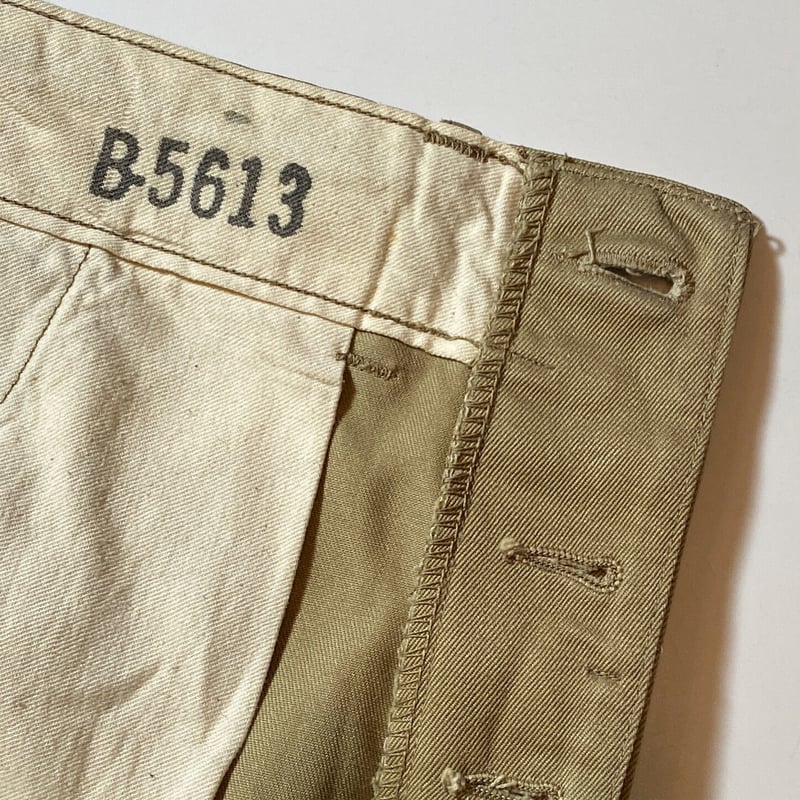 パンツ WW2 USArmy M-45 Chino Trousers Deadstock パンツ 40s 50s M-45 KHAKI Military Chino Vtg WW2 40s 50s US