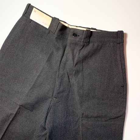 1950's Unknown Black Covert Trousers Deadstock