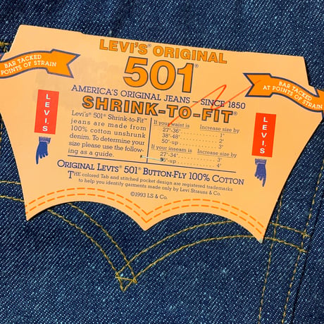 1990's Levi's 501 Denim Pants Deadstock