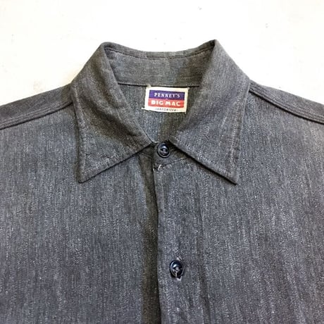 1950's BIG MAC Black Chambray L/S Shirt