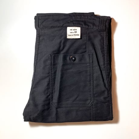 1950's〜 French Unknown Black Moleskin Trousers