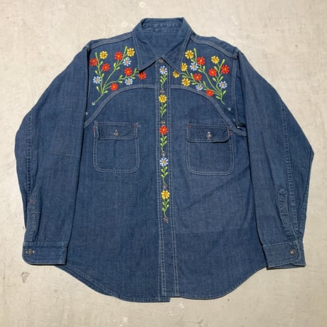 1960's〜 EL CISNE Denim L/S Shirt