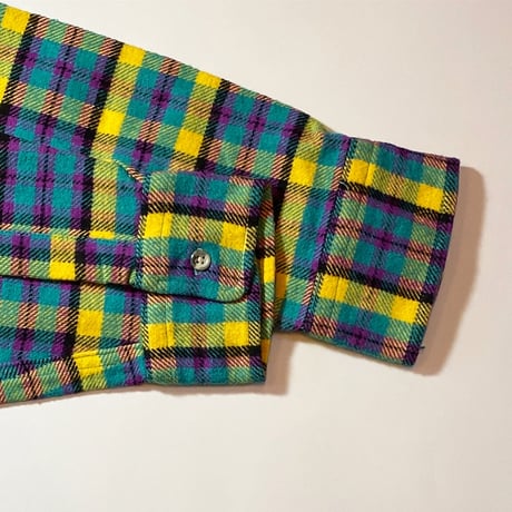 1980's L.L.Bean Heavy Flannel L/S Shirt Deadstock