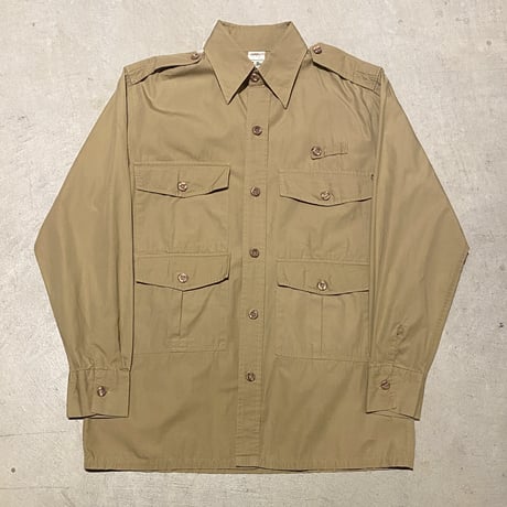 1980's L.L.Bean Poplin Fishing L/S Shirt