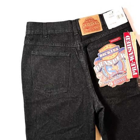 1980's Dickies Black Denim Pants Deadstock