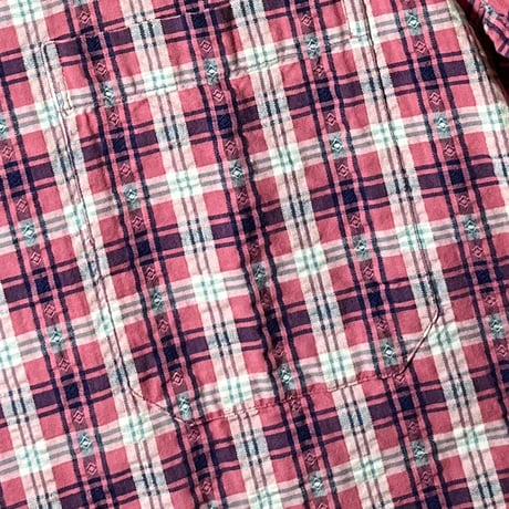 1980's L.L.Bean Seersucker S/S Shirt