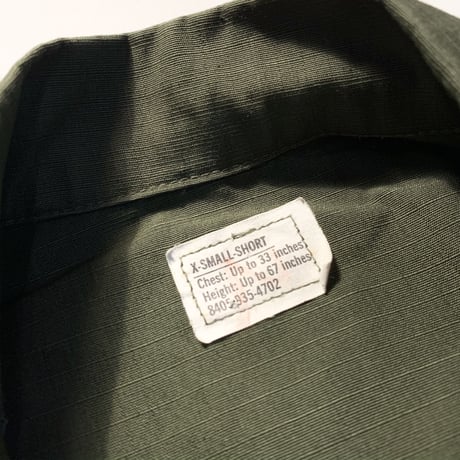 1970's US.ARMY Jungle Fatigue 4th Jacket Deadstock