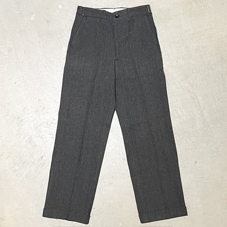 1940's Unknown Black Covert Trousers Deadstock