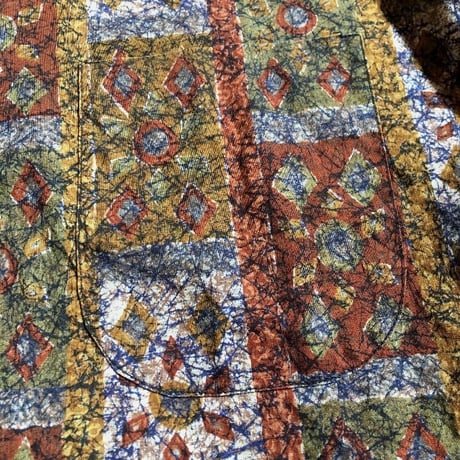 1960's Manhattan Batik Pullover S/S Shirt