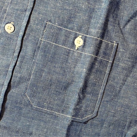 1960's HEAVY DUTY Chambray L/S Shirt Deadstock