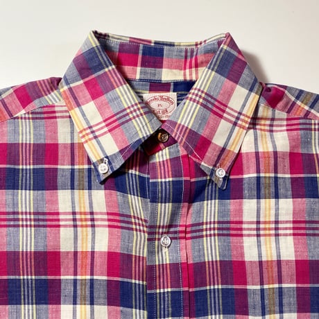 1960〜70's Brooks Brothers Indian Madras S/S Shirt