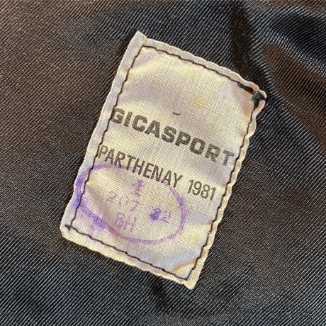1980's French Military Leather Motor Cycle Coat Deadstock