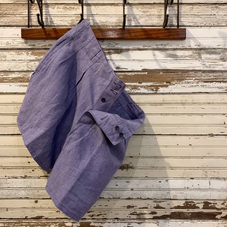 1950〜60's French Navy Linen Short Pants Deadstock