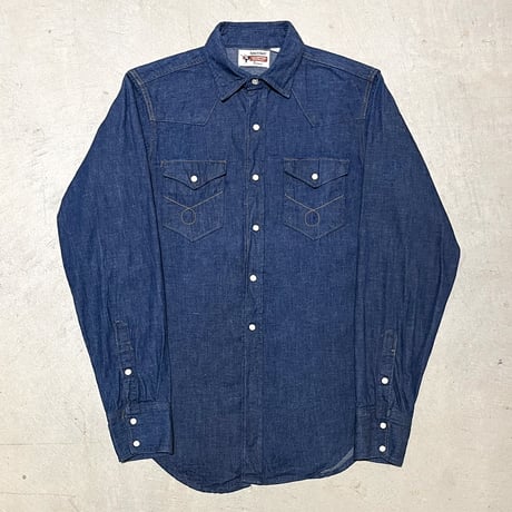 1960's RANCHCRAFT Denim Western L/S Shirt