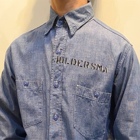 1940〜50's US.NAVY Chambray L/S Shirt