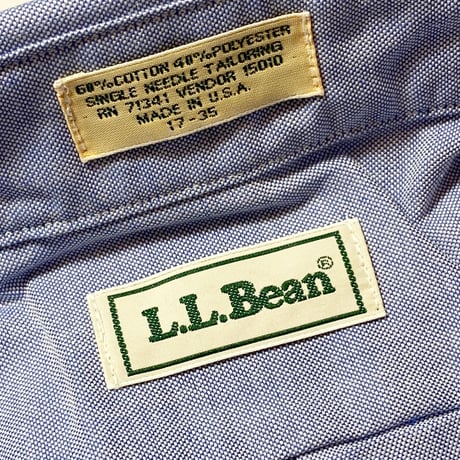 1980〜90's L.L.Bean L/S Shirt Deadstock