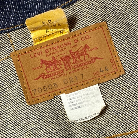 1970's Levi's 70505 Denim Jacket Deadstock