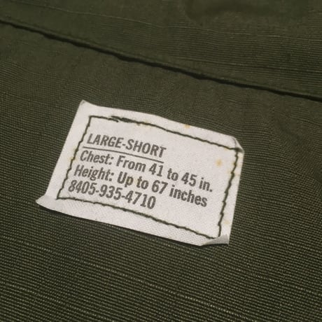 1960's US.ARMY Jungle Fatigue 4th Jacket Deadstock
