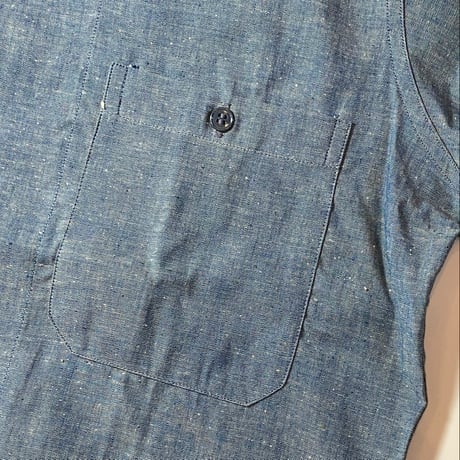 1960's US.NAVY Chambray L/S Shirt Deadstock