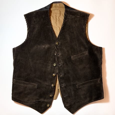 1940's French Unknown Corduroy Hunting Vest