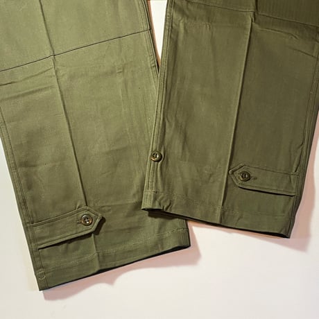 1950〜60's French Army Herringbone Trousers Deadstock