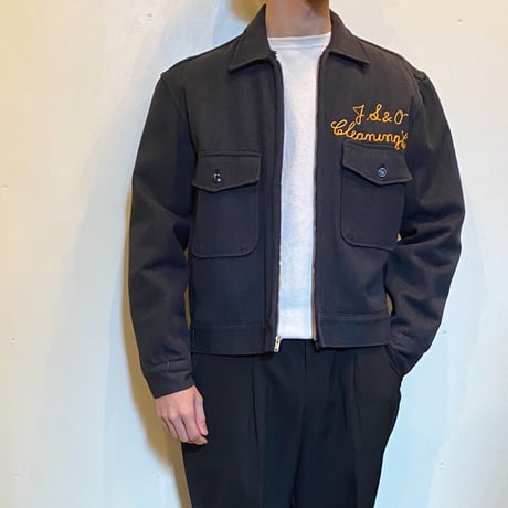 1950's〜 Unknown Black Whipcord Work Jacket