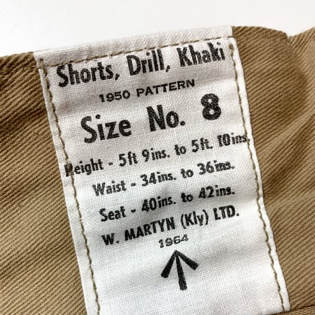 1960's British Army Gurkha Short Pants Deadstock