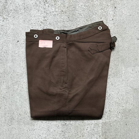 1930's〜 French Unknown Pique Trousers Deadstock