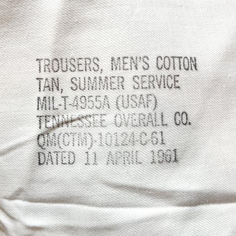 1960's USAF Chino Trousers Deadstock