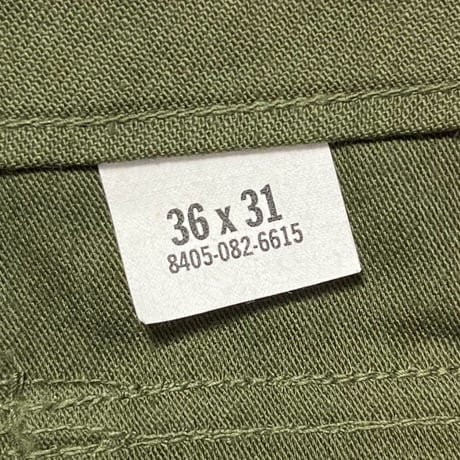 1960's US.ARMY Utility Trousers Deadstock