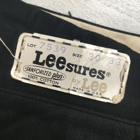 1960's Lee Leesures Tapered Pants Deadstock