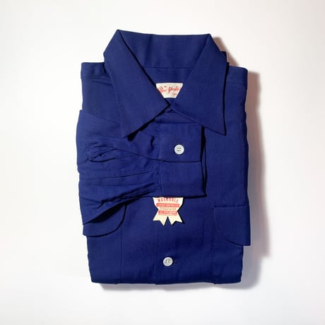1950's New yorker Rayon L/S Shirt Deadstock