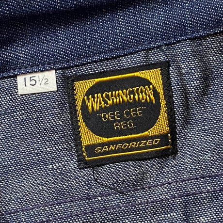 1960's WASHINGTON DEE CEE Denim L/S Shirt Deadstock