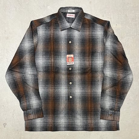 1960's McGREGOR Wool&Rayon L/S Shirt Deadstock