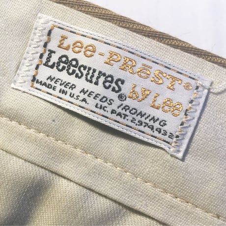 1960's Lee Leesures Tapered Pants Deadstock