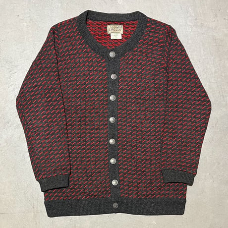 1980's L.L.Bean Bird's-eye Cardigan