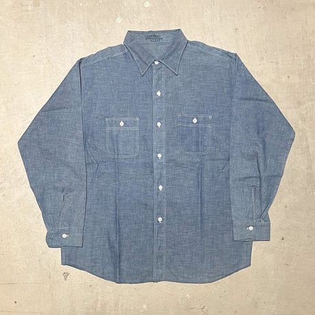 1960's Unknown Chambray L/S Shirt Deadstock