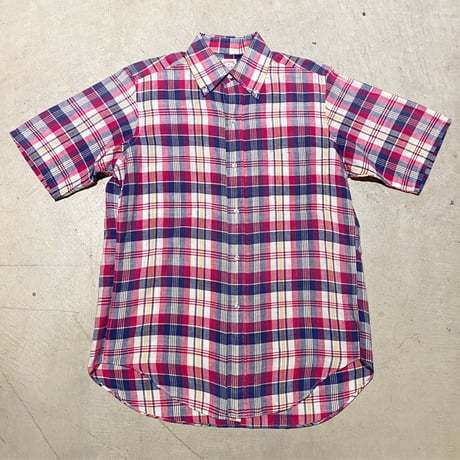 1960〜70's Brooks Brothers Indian Madras S/S Shirt