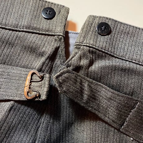 1940's SAVO Gray Pique Trousers Deadstock