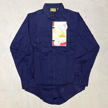 1960's BLUE BELL Cotton Twill L/S Shirt Deadstock